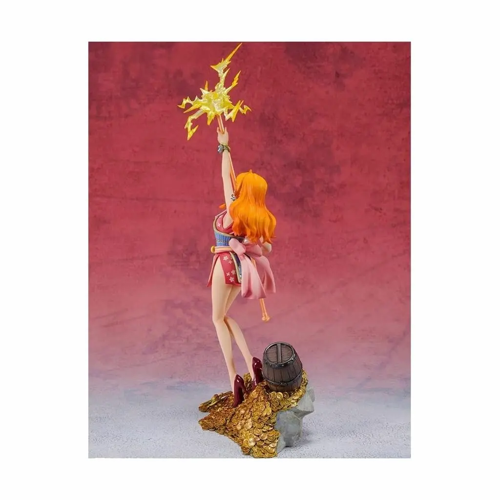 TAMASHII NATIONS One Piece Nami WT100 Commemorative Eiichiro Oda Illustration DAIKAIZOKU HYAKKEI FiguartsZERO Collectible Statue 28cm (11.02 inches) - view 2