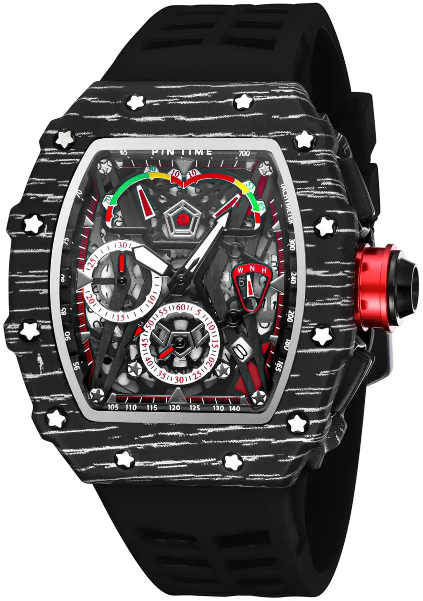 FANMIS Tonneau Square Watch for Men | 45mm Case, Japanese Quartz Movement, Water Resistant 30M - main product image
