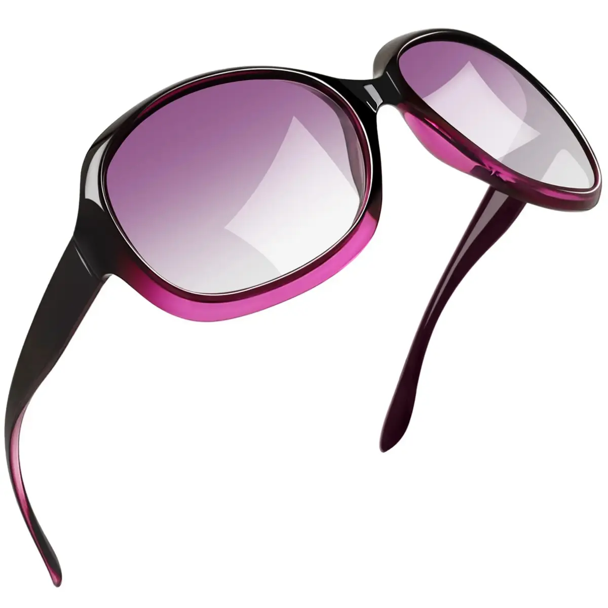 Joopin B14-gradient Purple/Purple Gradient Oversized Butterfly Sunglasses for Women | Polarized UV400 Protection - main product image
