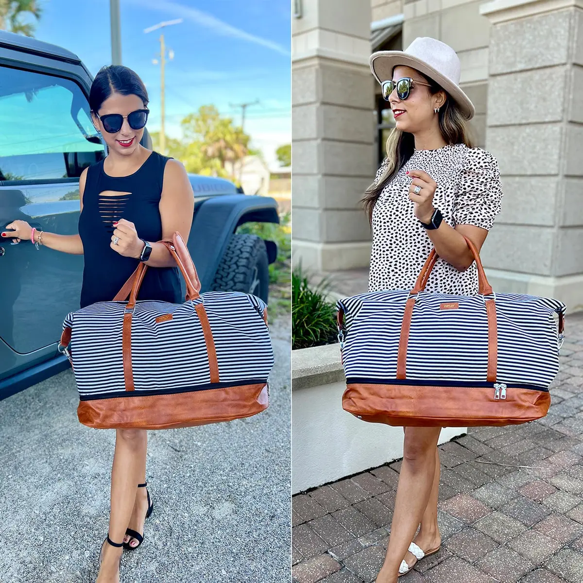 IBFUN Weekender Bags for Women, 21" Travel Duffle Bag with Shoe Compartment | Spacious, Waterproof & Lightweight - view 2