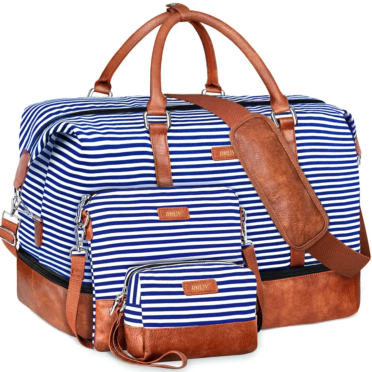 IBFUN Weekender Bags for Women, 21" Travel Duffle Bag with Shoe Compartment | Spacious, Waterproof & Adjustable - main product image