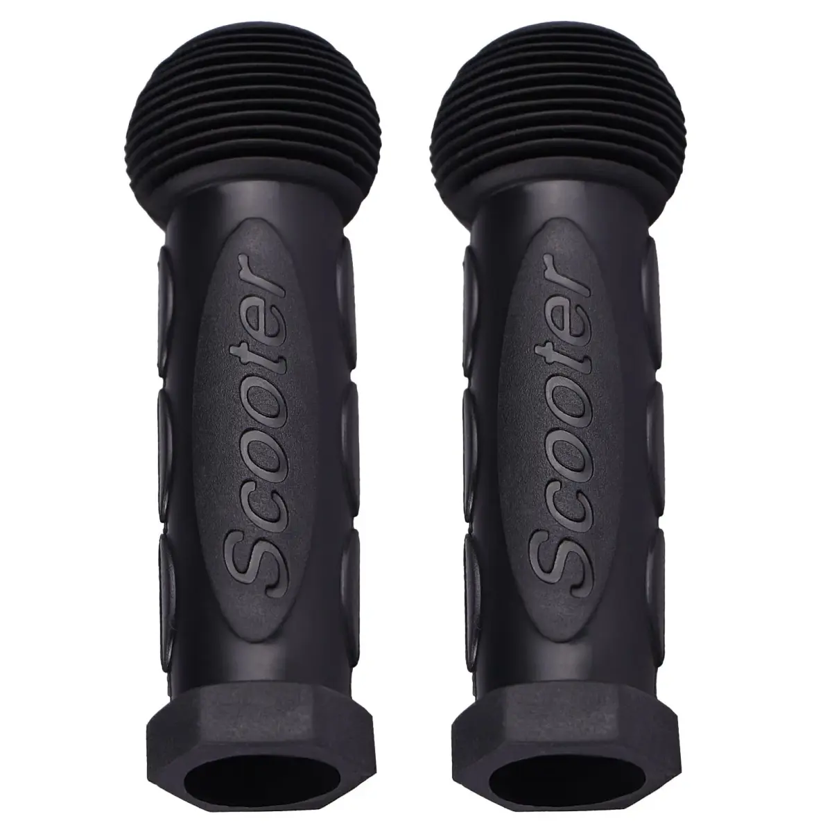 Gladeer Kids Scooter Handle Grips Replacement Handlebars for 21-24mm Bars, 2-Pack (Black) - view 2