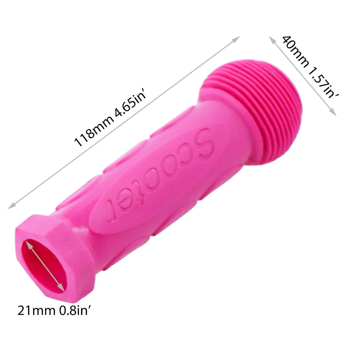 Gladeer Kids Scooter Handle Grips Replacement Handlebars for 2/3/4 Wheels Child Kick Scooters Bike Rocking Car, 2-Pack (Pink) - view 4