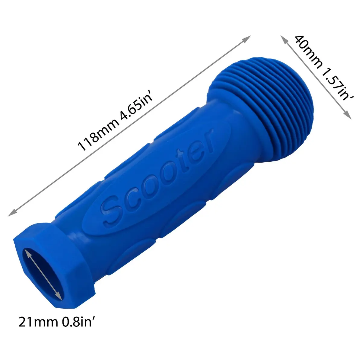 Gladeer Kids Scooter Handle Grips Replacement Handlebars for 2/3/4 Wheels Child Kick Scooters Bike Rocking Car, 2-Pack (Blue) - view 4