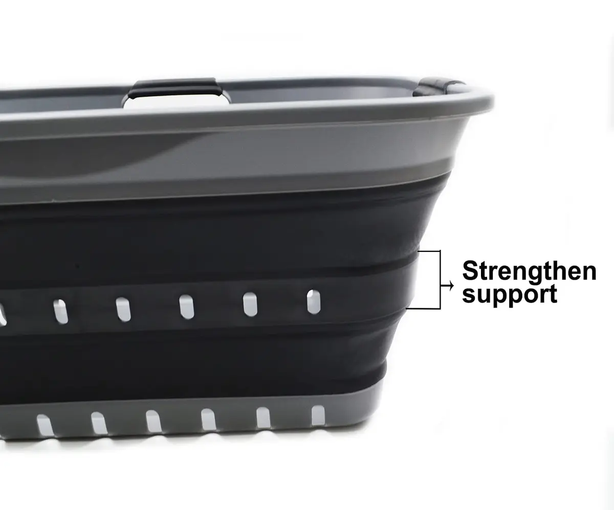 SAMMART 42L Collapsible Laundry Basket | Space Saving Foldable Storage (70-120c) - view 6