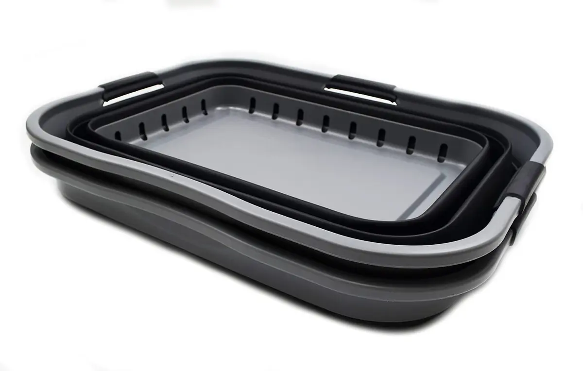 SAMMART 42L Collapsible Laundry Basket | Space Saving Foldable Storage (70-120c) - view 2