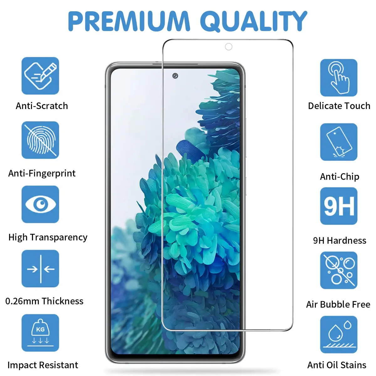 Arshek Tempered Glass Screen Protector and Camera Protector for Samsung Galaxy S20 FE 5G/4G | 6 Pack - view 2