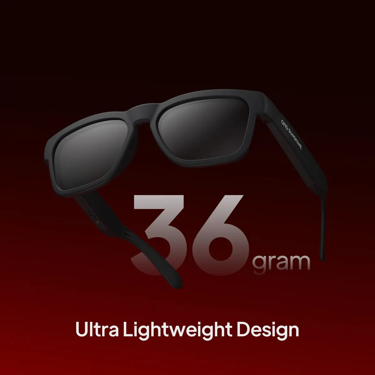 OhO Open Ear Smart Glasses, Bluetooth 5.0 Sunglasses with UV400 Polarized Lenses & Voice Control | 34g (1.2oz) - view 6