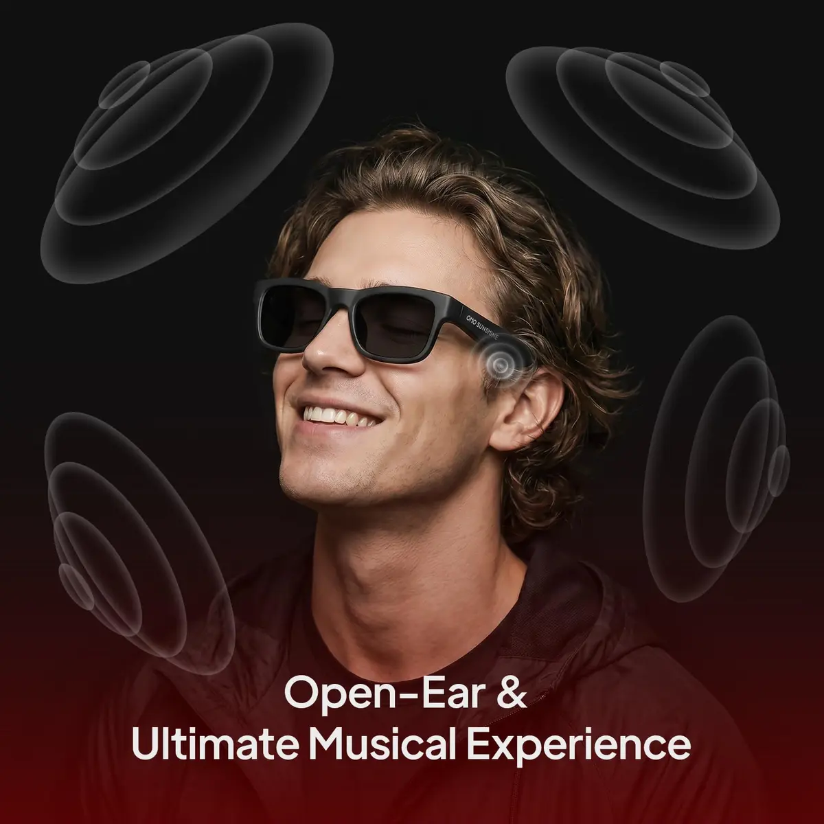 OhO Open Ear Smart Glasses, Bluetooth 5.0 Sunglasses with UV400 Polarized Lenses & Voice Control | 34g (1.2oz) - view 2
