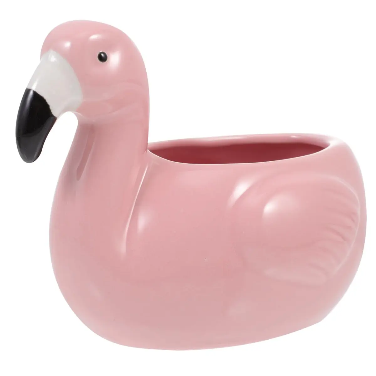 IMIKEYA Ceramic Flamingo Tiki Mug 10.5cm (4.13in) | Unique Hawaiian Party Drinkware - main product image