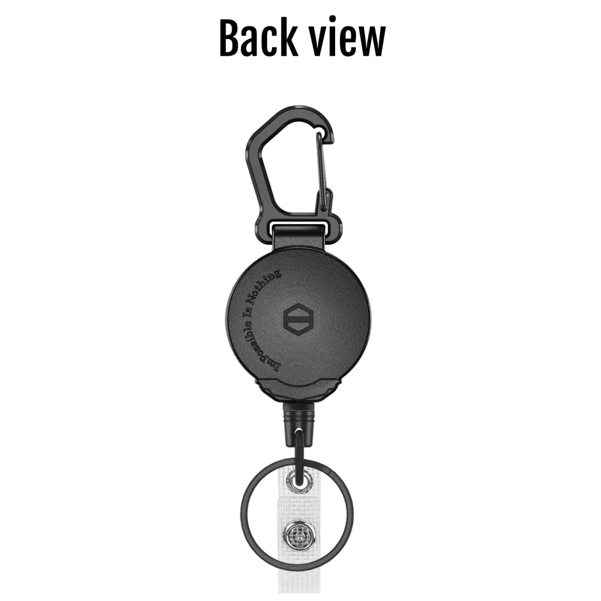 MNGARISTA Heavy Duty Retractable Badge Holder with Carabiner & 31.5” Steel Cord | Secure Key & ID Access - view 7