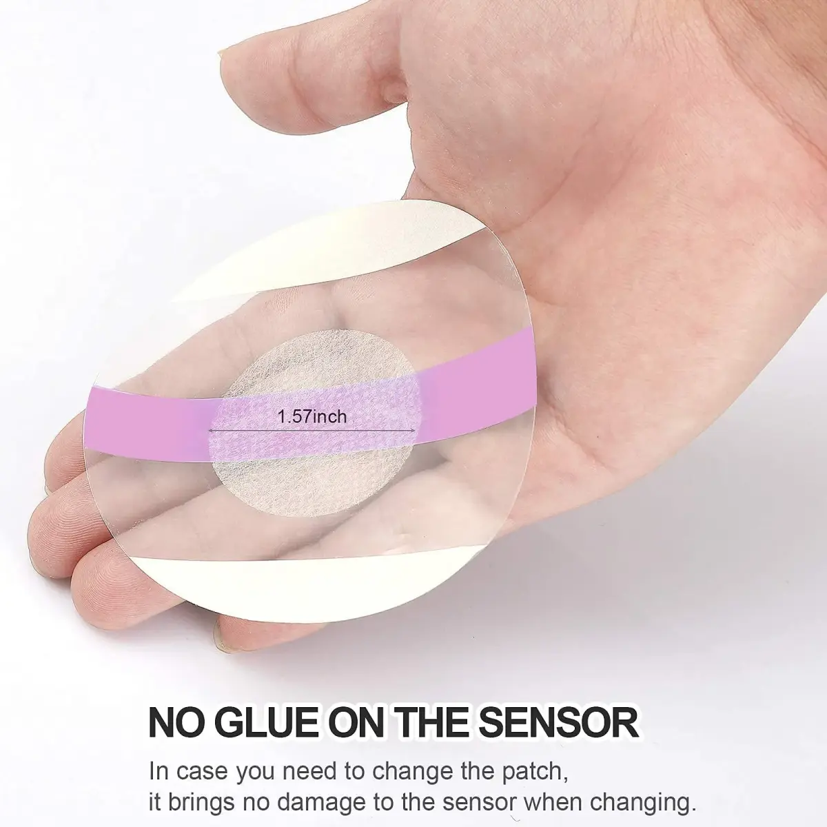 HONYOU Libre Sensor Covers 60 Pack Pink | Waterproof & Breathable Adhesive Patches for Libre 2/3 Sensors - view 4