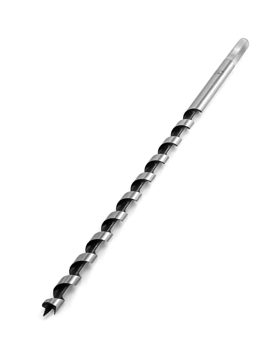 QWORK Auger Drill Bit for Wood 3/8 Inch Diameter 12 Inch Length | High-Strength Carbon Steel for Precise Drilling - main product image