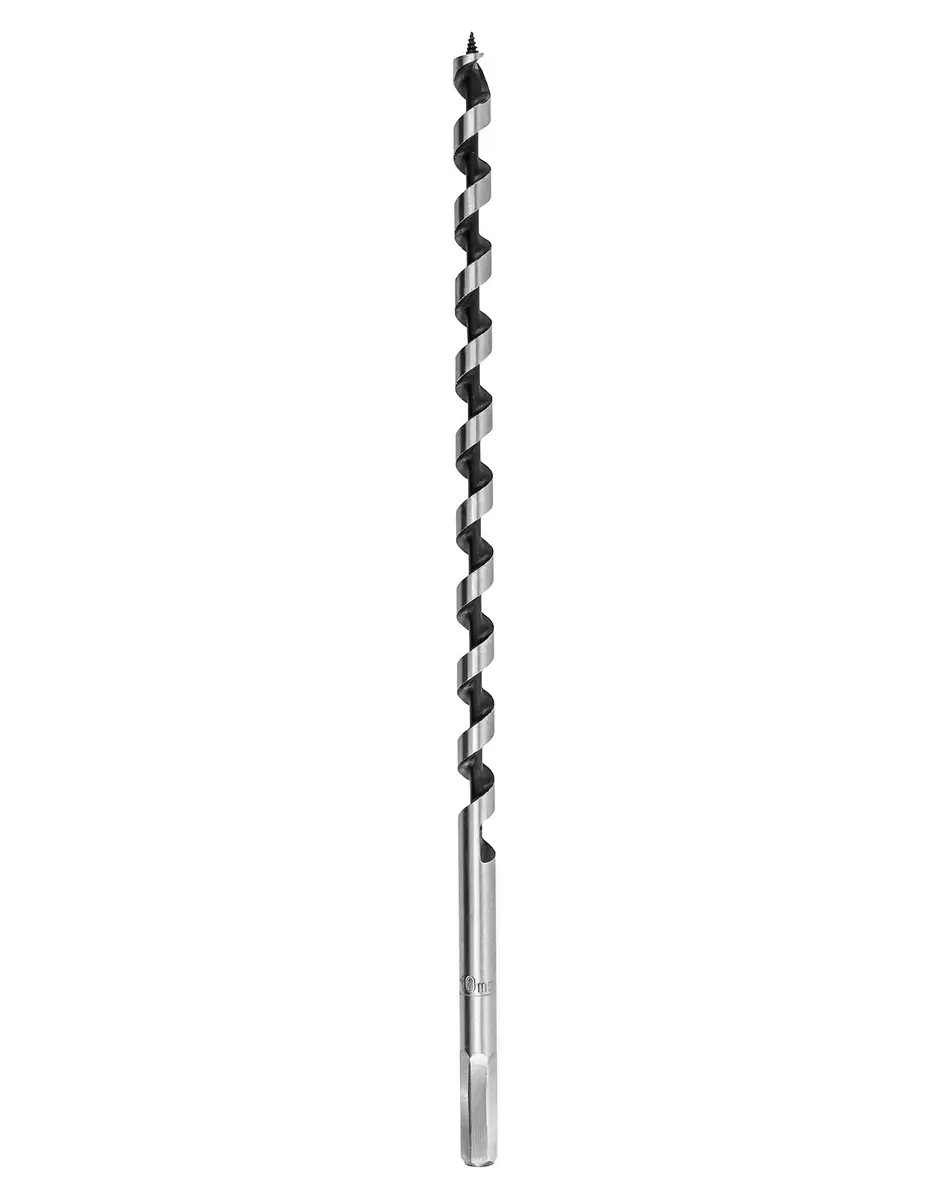 QWORK Auger Drill Bit for Wood 3/8 Inch Diameter 12 Inch Length | High-Strength Carbon Steel for Precise Drilling - view 2