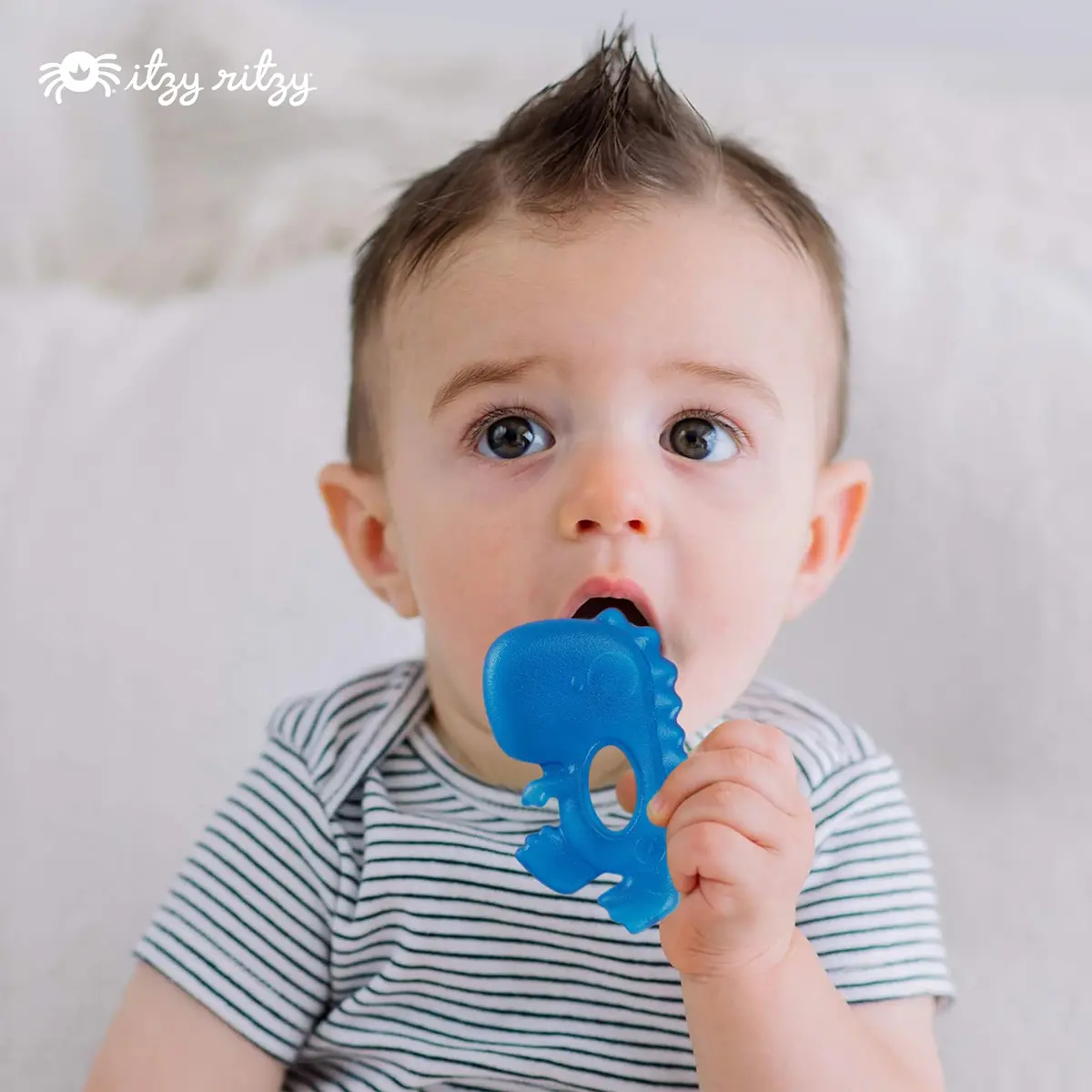 Itzy Ritzy Water-Filled Teethers for Teething Relief | Set of 3 Dinosaur Silicone Teethers, Baby 0-6 Months - view 7