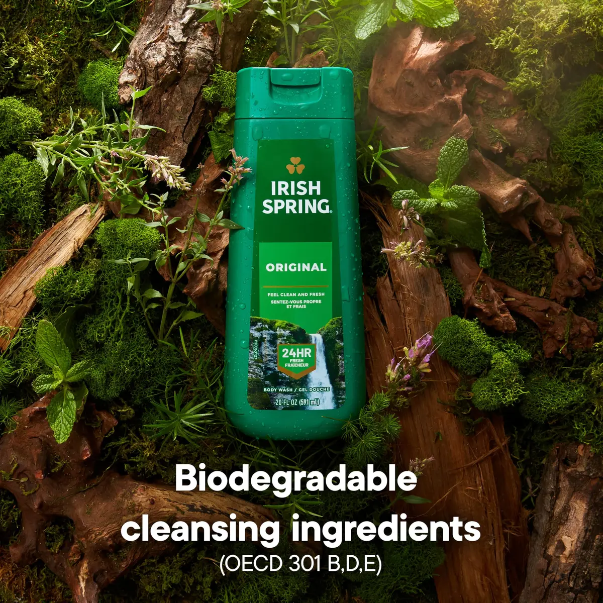 Irish Spring Original Body Wash, Cool Fresh Scent, 20 fl oz (2 Pack) | Long-Lasting Freshness & Moisturizing - view 6