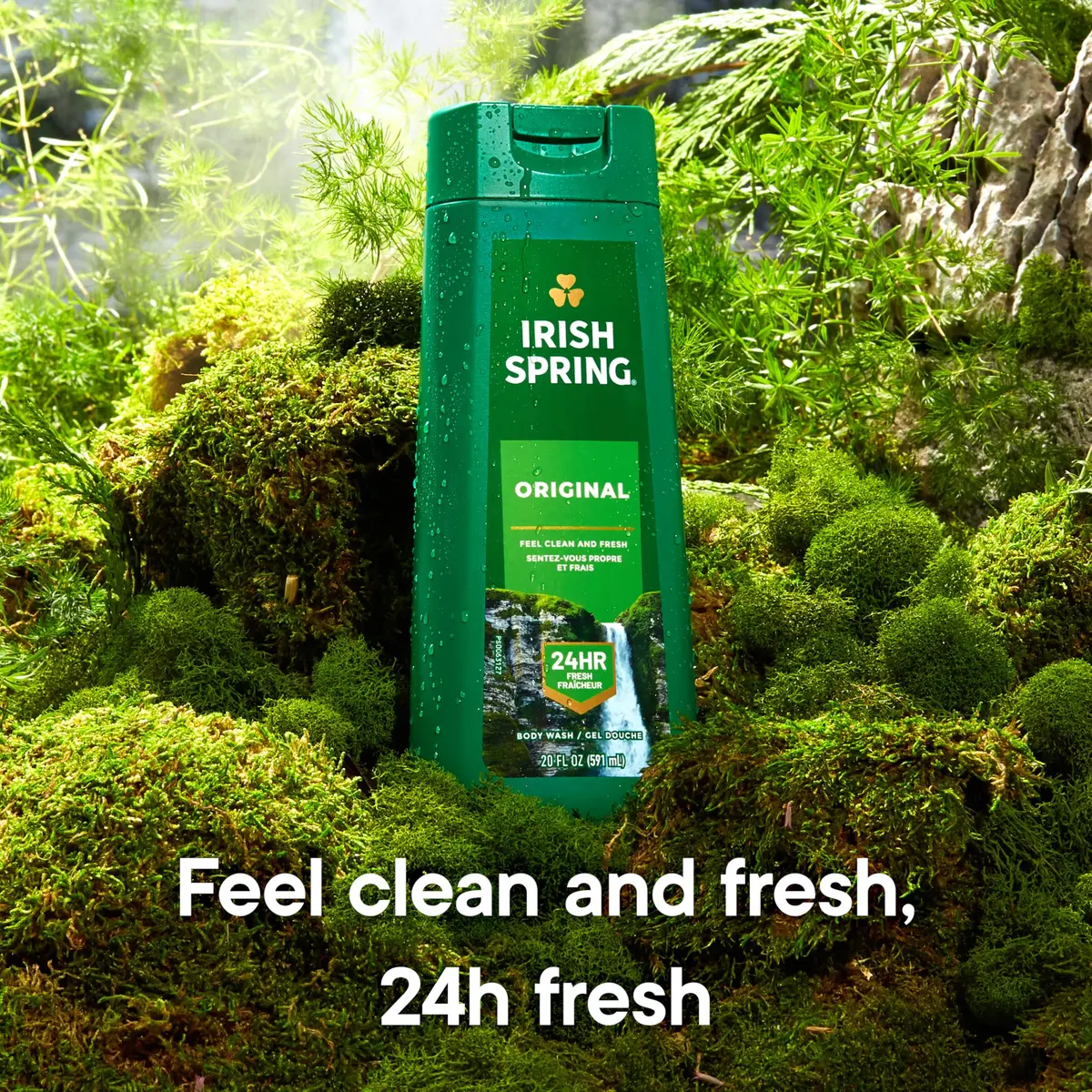 Irish Spring Original Body Wash, Cool Fresh Scent, 20 fl oz (2 Pack) | Long-Lasting Freshness & Moisturizing - view 2