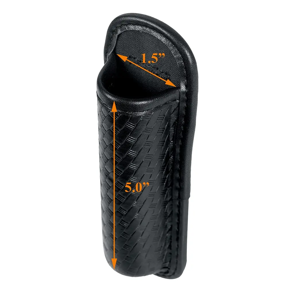 TAFTACFR Molded Expandable Baton Holder Holds 16" or 21" Baton | Basketweave Artificial Leather - view 5