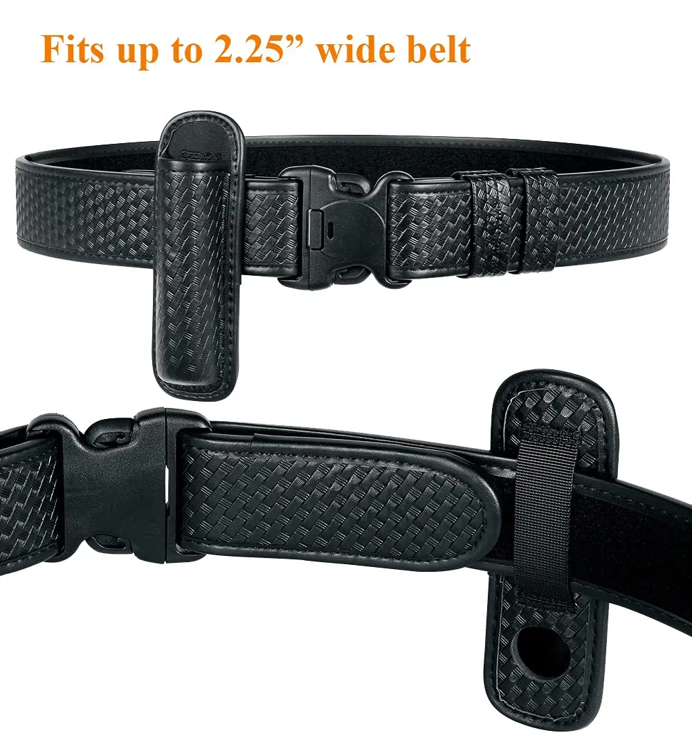 TAFTACFR Molded Expandable Baton Holder Holds 16" or 21" Baton | Basketweave Artificial Leather - view 3