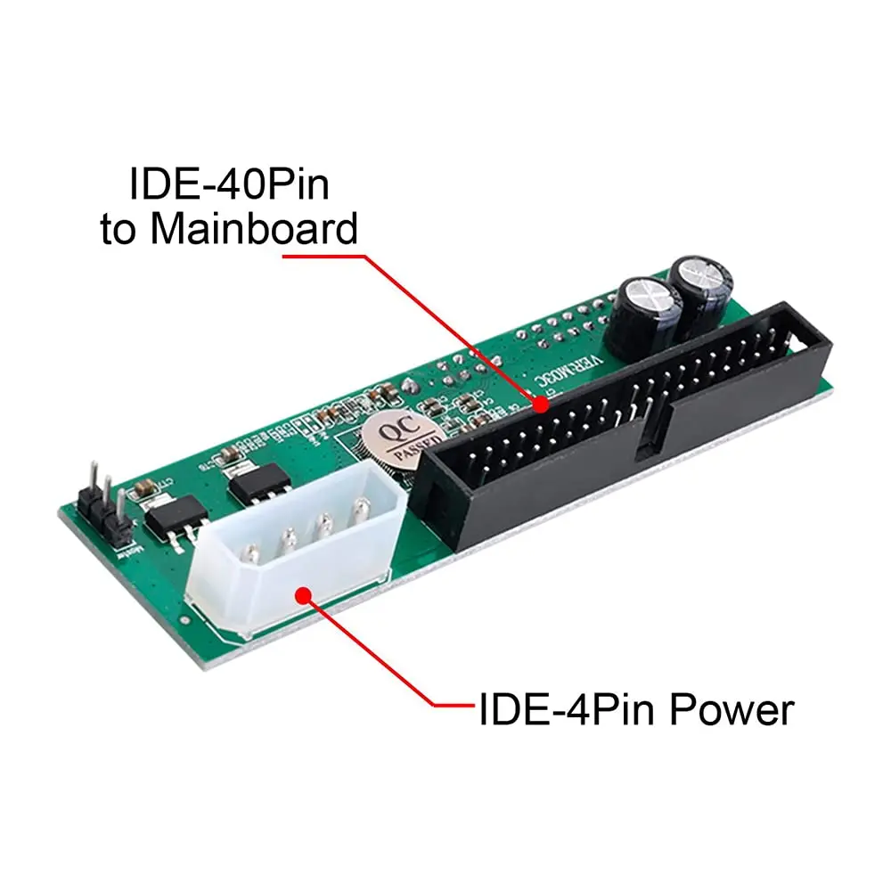 NFHK SATA Disk to IDE/PATA 40Pin Motherboard Converter Adapter PCBA for Desktop & 2.5 3.5" Hard Disk Drive | Supports IDE 66/100/133MB/s - view 5