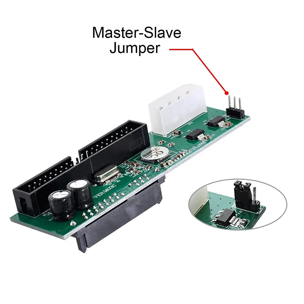 NFHK SATA Disk to IDE/PATA 40Pin Motherboard Converter Adapter PCBA for Desktop & 2.5 3.5" Hard Disk Drive | Supports IDE 66/100/133MB/s - view 6