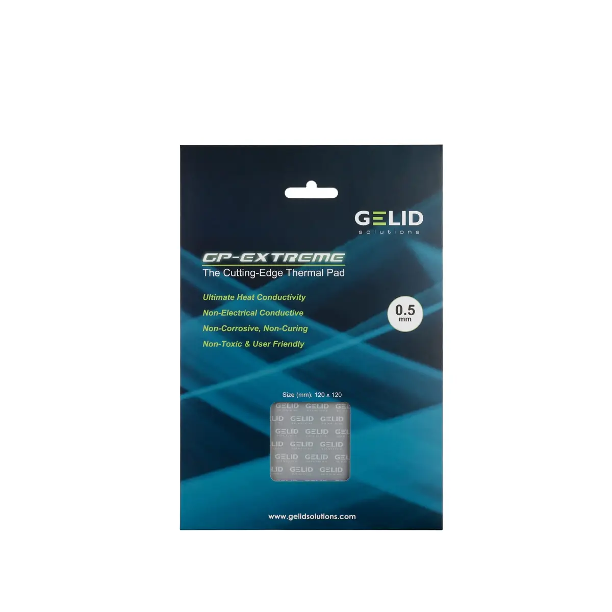 Gelid Solutions GP-Extreme 12W/mK Thermal Pad 120x120x0.5mm | High Conductivity Gap Filler - view 8