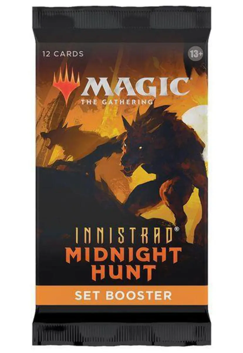 Magic: The Gathering Innistrad Midnight Hunt Set Booster | Gothic Horror Card Game for Collectors & Players - main product image