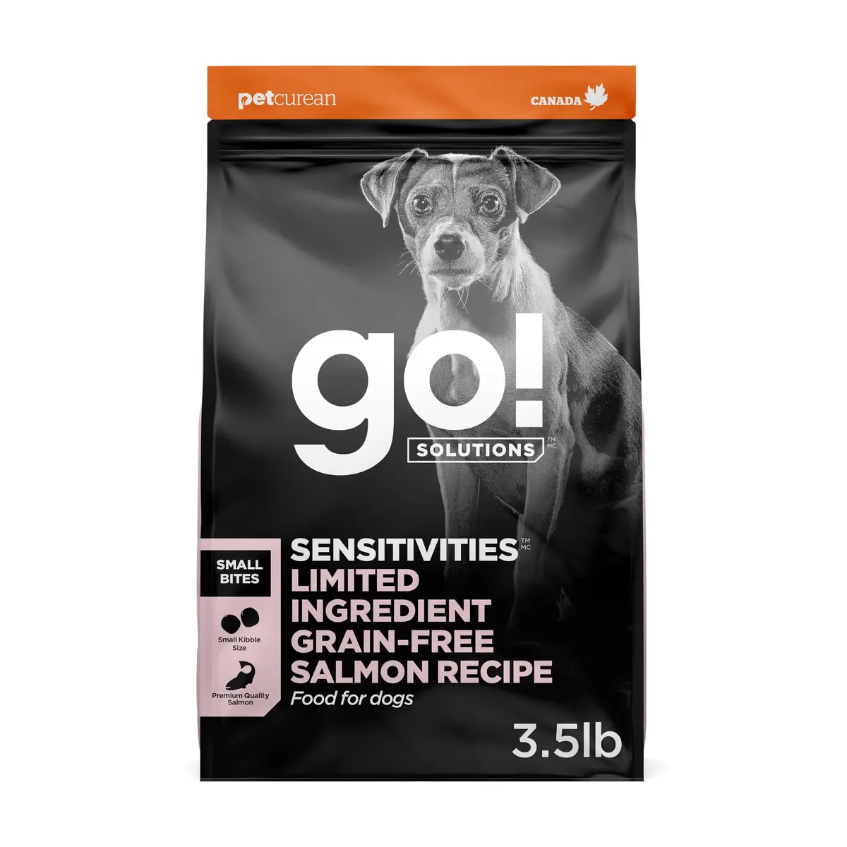 Go! Solutions Sensitivities Small Bites Salmon Grain-Free Dog Food 3.5 lb | Supports Sensitive Stomachs & Skin - main product image