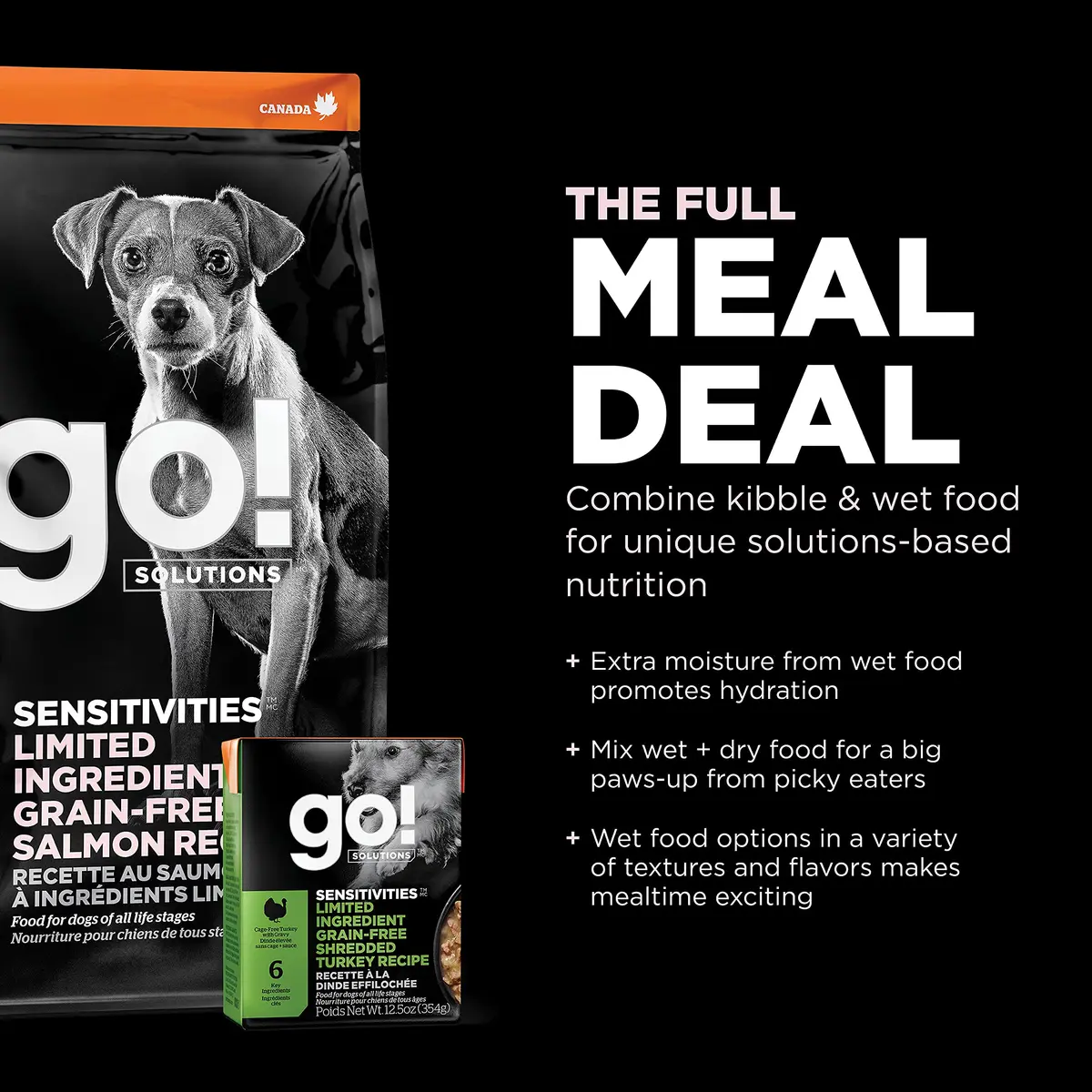 Go! Solutions Sensitivities Small Bites Salmon Grain-Free Dog Food 3.5 lb | Supports Sensitive Stomachs & Skin - view 7