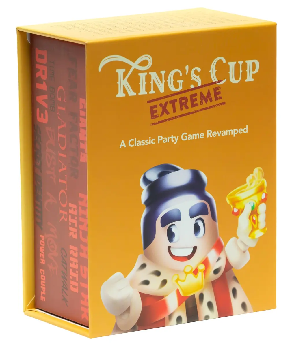 Lost Boy Entertainment King's Cup Extreme - Party Game, Waterproof Plastic Cards | Instant Play, Reusable - main product image