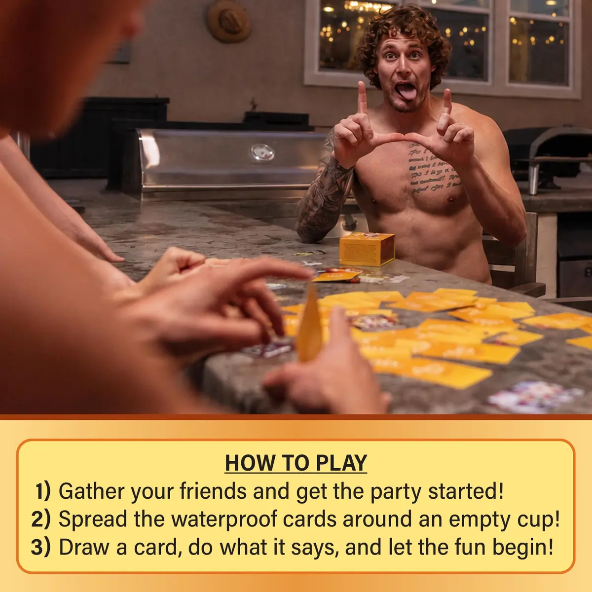 Lost Boy Entertainment King's Cup Extreme - Party Game, Waterproof Plastic Cards | Instant Play, Reusable - view 4