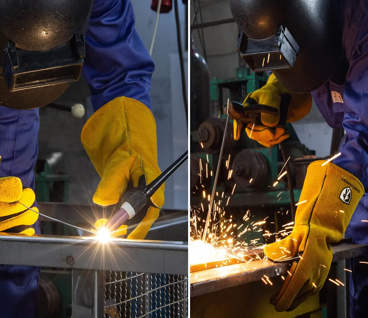 SpecxArmor® SPX-2008L Heavy Duty Welding Gloves 14in | Flame & Heat Resistant - view 5
