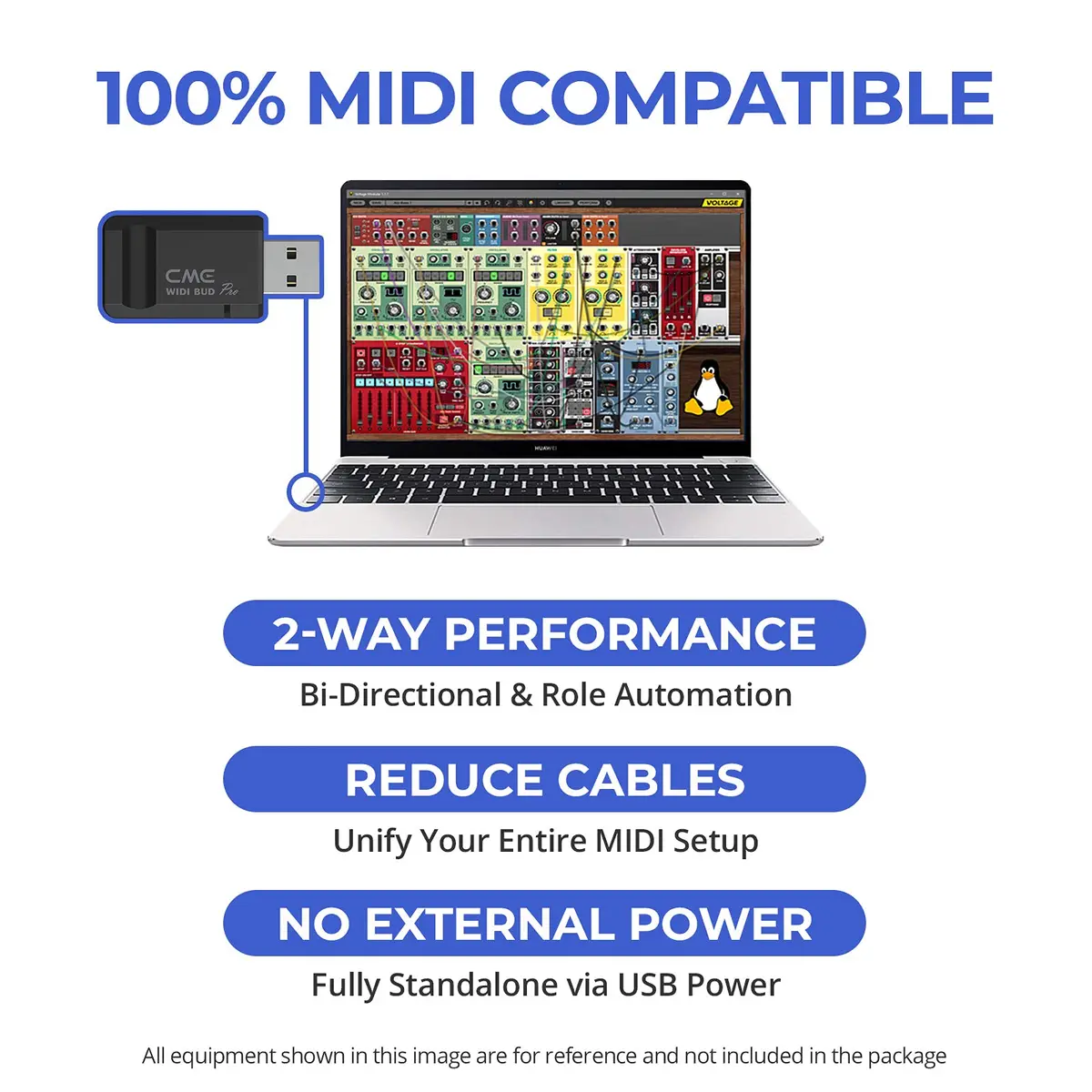 CME WIDI Bud Pro Bluetooth MIDI Interface | Ultra-Low Latency 3ms Wireless USB Dongle for Mac/Windows/iOS/Android - view 4
