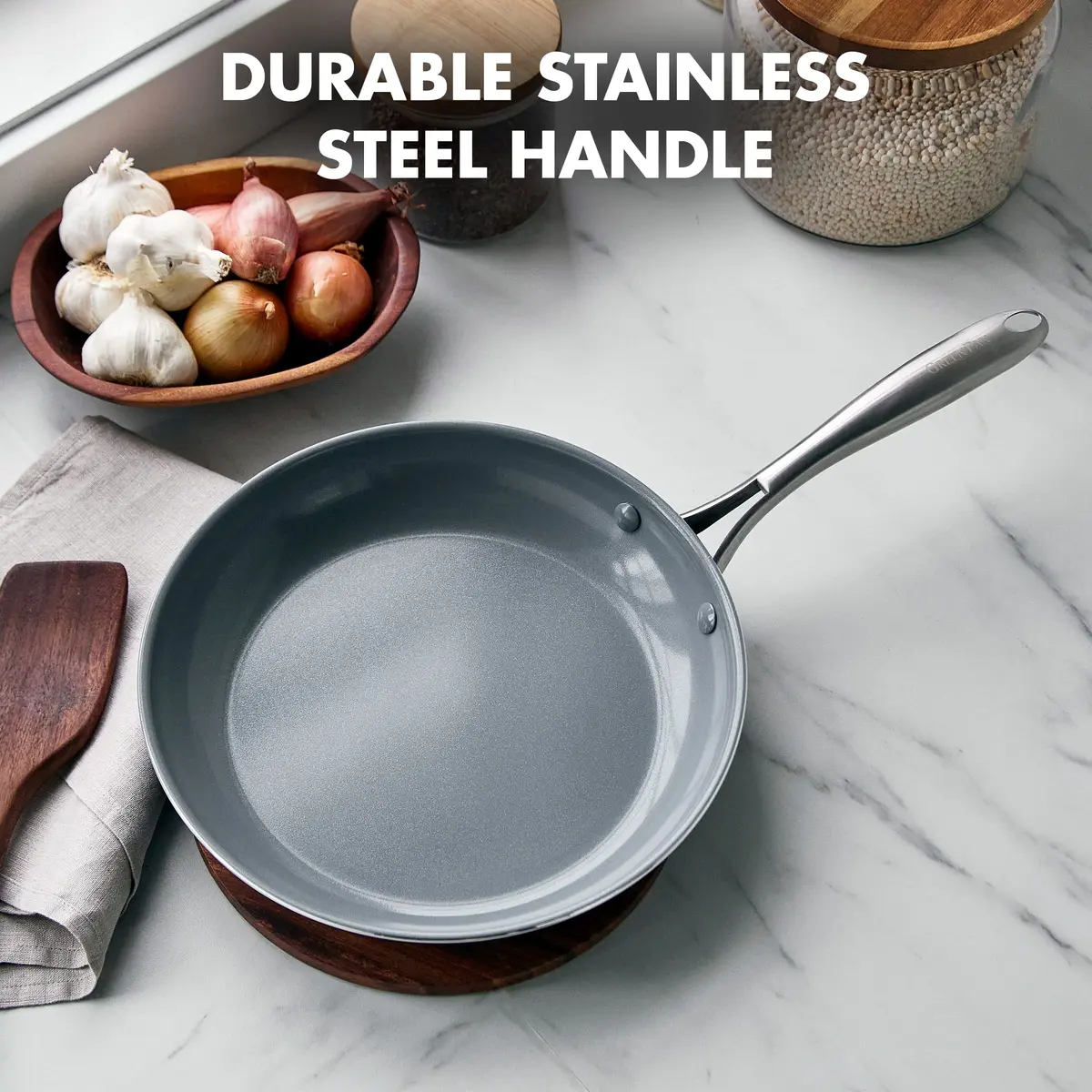 GreenPan Swift 10" Frying Pan Skillet | Ceramic Nonstick, Oven Safe to 600°F, Dishwasher Safe - view 2
