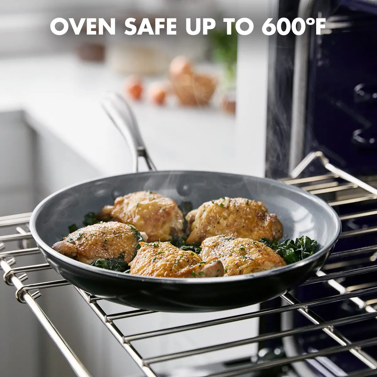 GreenPan Swift 10" Frying Pan Skillet | Ceramic Nonstick, Oven Safe to 600°F, Dishwasher Safe - view 3