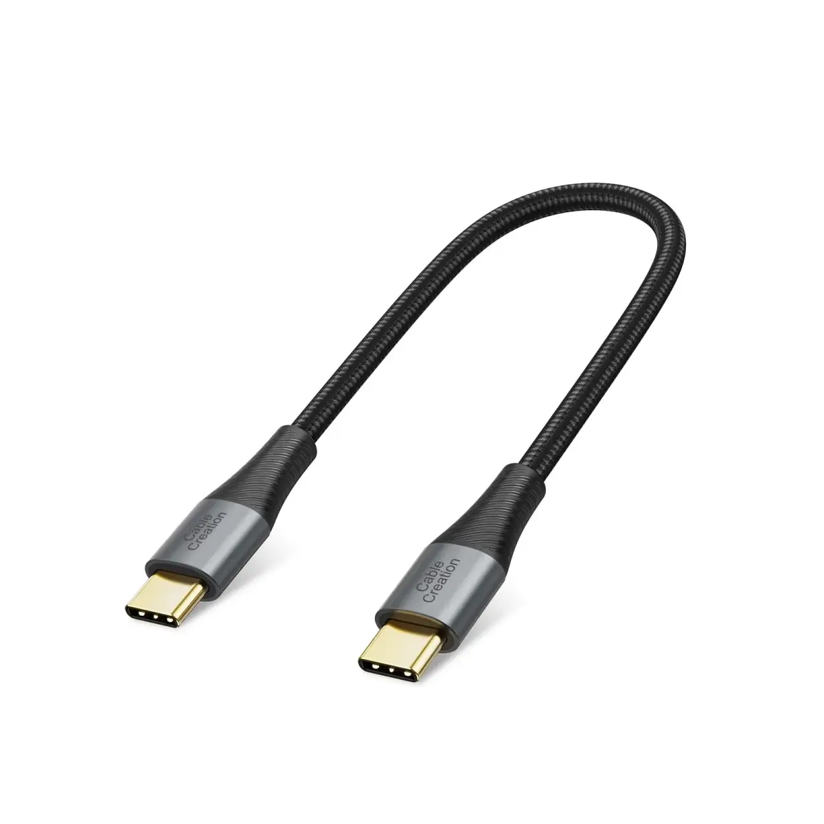 CableCreation Short USB C to USB C Cable 0.24m (0.8ft) | 60W Fast Charging & 480Mbps Data Sync - main product image