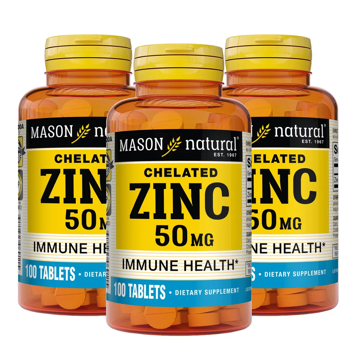 Mason Natural Zinc 50 mg | Immune & Antioxidant Support, 300 Tablets - main product image