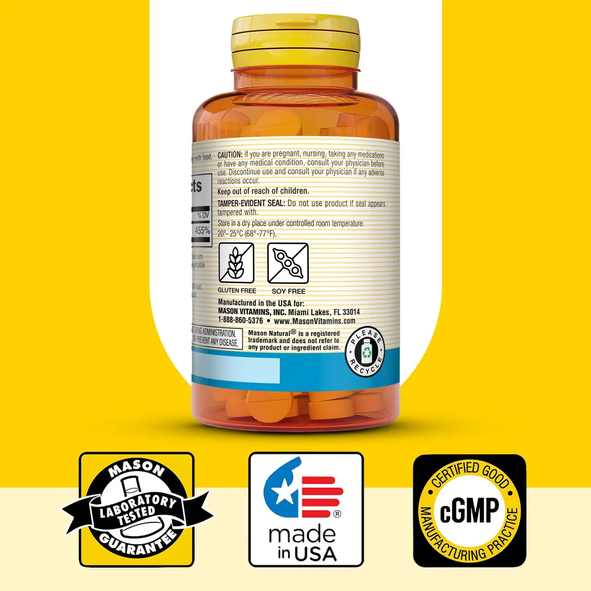 Mason Natural Zinc 50 mg | Immune & Antioxidant Support, 300 Tablets - view 6