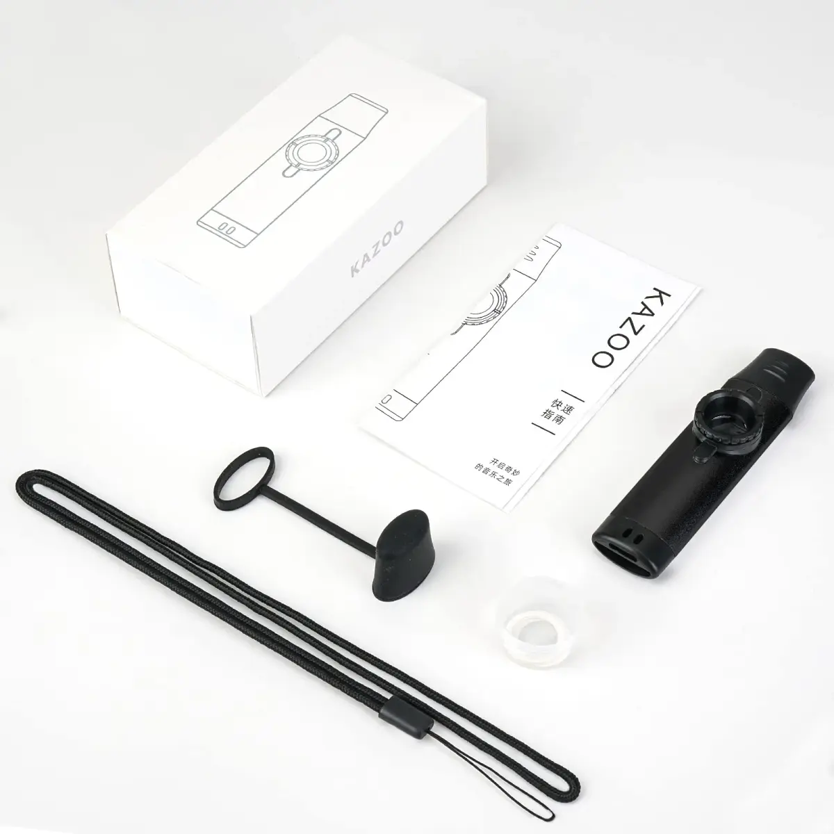 Ueteto Metal Kazoo with Adjustable Tone, Black | Easy to Play Musical Instrument - view 4