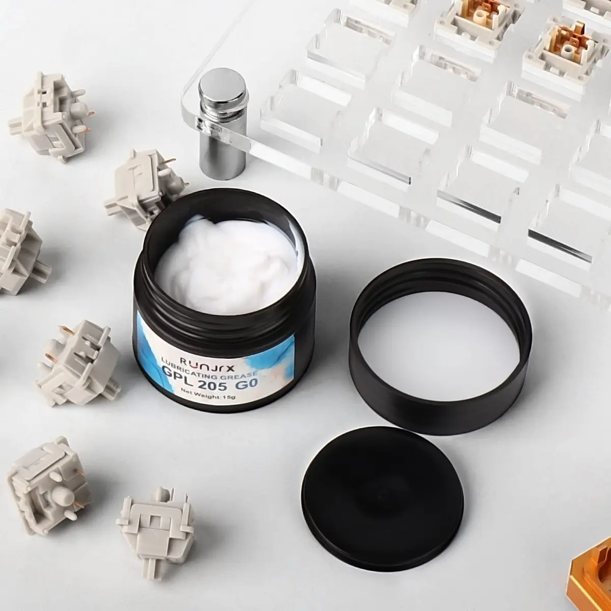 YIMAGUJRX Keyboard Switch Grease GPL 205G0 15g | High Temp & Oxidation Stable Lubricant for Mechanical Keyboard Switches - view 6