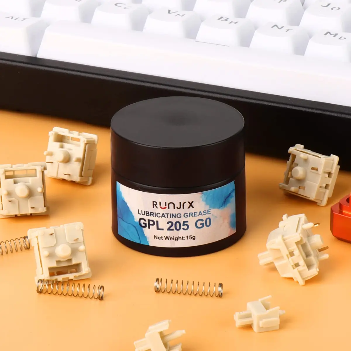 YIMAGUJRX Keyboard Switch Grease GPL 205G0 15g | High Temp & Oxidation Stable Lubricant for Mechanical Keyboard Switches - view 7