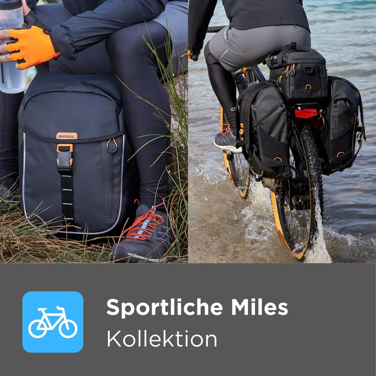 Basil Bicycle Bag, Miles Trunk Bag, Waterproof 9-36L | MIK Compatible, European Design - view 2
