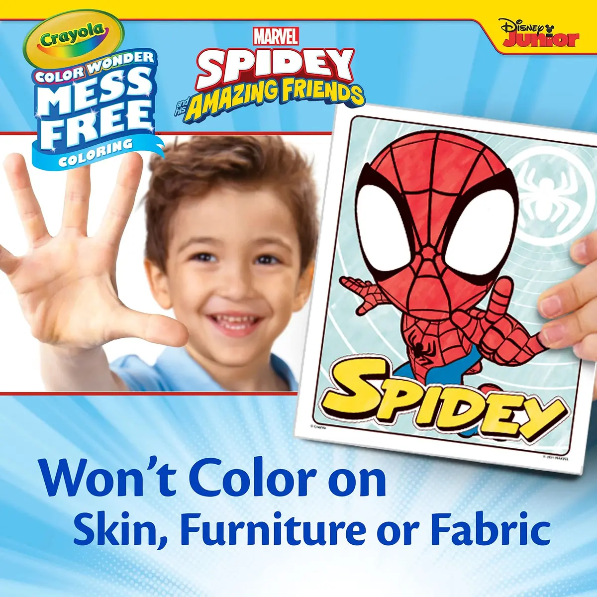 Crayola Spiderman Color Wonder Coloring Set, 23 Piece Set | Mess-Free Coloring Pages & Markers for Toddlers - view 6