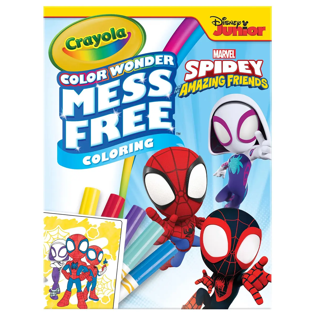Crayola Spiderman Color Wonder Coloring Set, 23 Piece Set | Mess-Free Coloring Pages & Markers for Toddlers - view 2