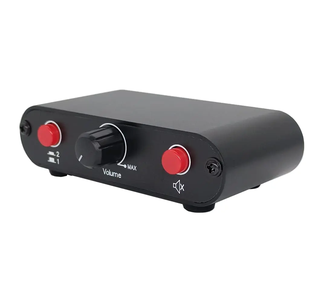 TENEALAY 2-Way RCA Stereo Audio Switch Input Signal Source Switcher Selector Splitter Box (2 in 1 Out / 1 in 2 Out) | Supports Volume Control & Mute - view 6