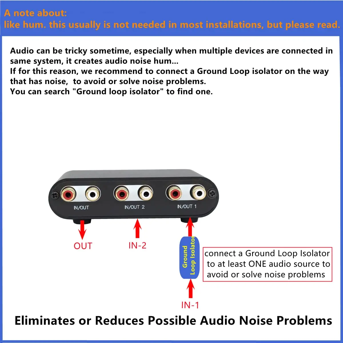 TENEALAY 2-Way RCA Stereo Audio Switch Input Signal Source Switcher Selector Splitter Box (2 in 1 Out / 1 in 2 Out) | Supports Volume Control & Mute - view 7