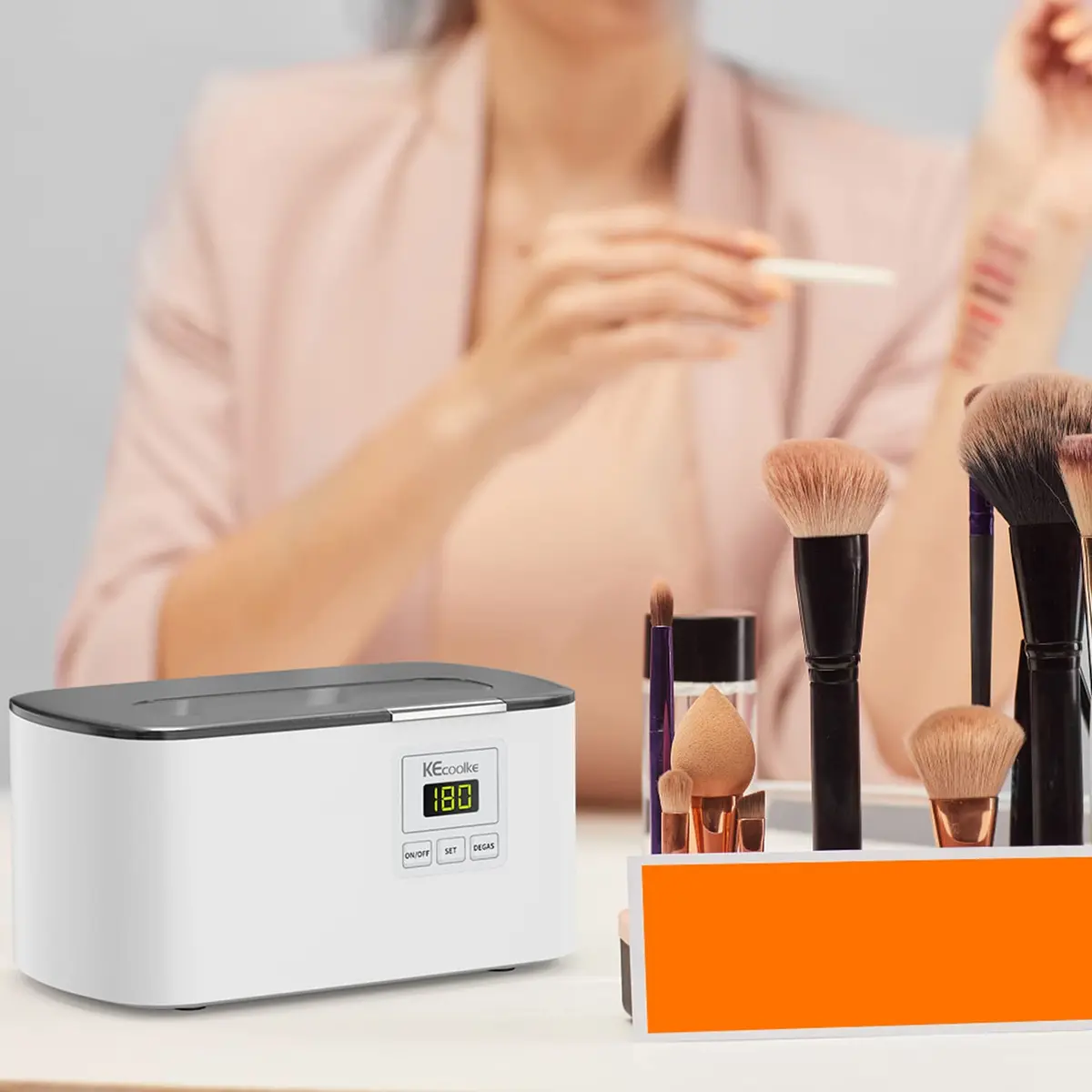 KECOOLKE Ultrasonic Jewelry Cleaning Machine 600ml (0.6 L) | 48000 Vibrations/Min for Deep Cleaning - view 6