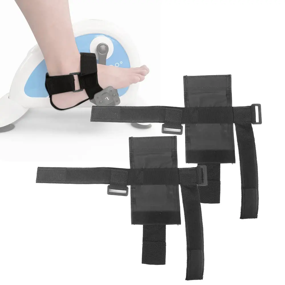 MESINURS Under Desk Bike Pedal Straps - Bicycle Foot Fixed Brace for Elderly & Disabled Leg Training, 2 PCS - main product image