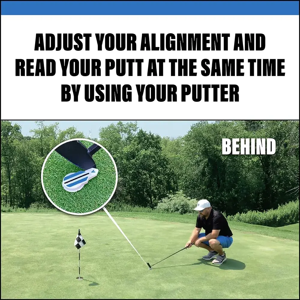 Alignment Ball Mark Blue Golf Ball Marker with 360° Rotating Alignment Aid | USGA Compliant - view 8