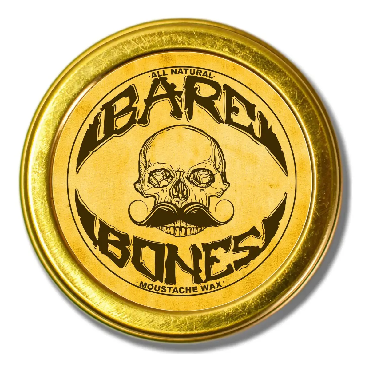 THE VINTAGE GROOMING CO. Bare Bones Mustache Wax Medium Hold 1 oz (28.35 g) | Tames Mustaches with Natural Ingredients - main product image